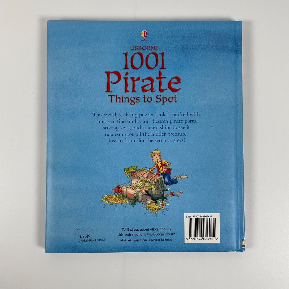 🍋 4/$20  Usborne 1001 Pirate Things to Spot | Kids Books Childrens Books - Picture 6 of 7
